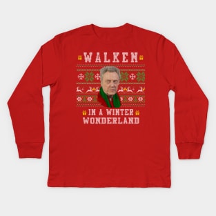 Walken In A Winter Wonderland Kids Long Sleeve T-Shirt